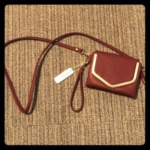 NWT Small crossbody purse with wristlet strap